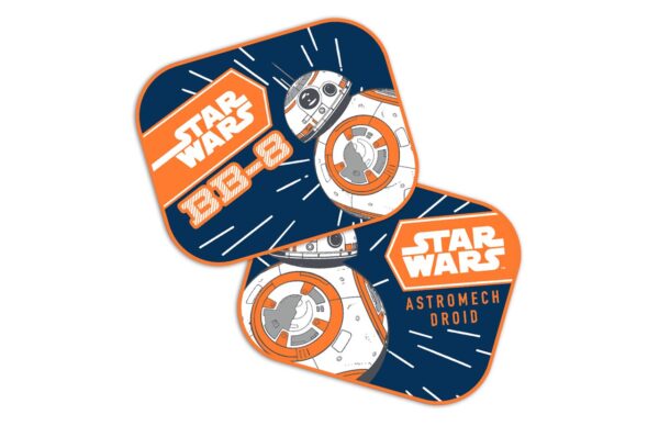 Amio ΗΛΙΟΠΡΟΣΤΑΣΙΕΣ ΠΛΑΙΝΕΣ STAR WARS BB8 ΜΕ ΒΕΝΤΟΥΖΑ 44x35cm AMIO - 2 Τεμ.