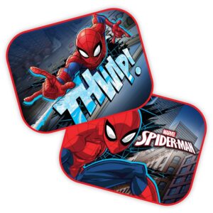 Amio ΗΛΙΟΠΡΟΣΤΑΣΙΕΣ ΠΛΑΙΝΕΣ SPIDERMAN ΜΕ ΒΕΝΤΟΥΖΑ 44x35cm AMIO - 2 Τεμ.