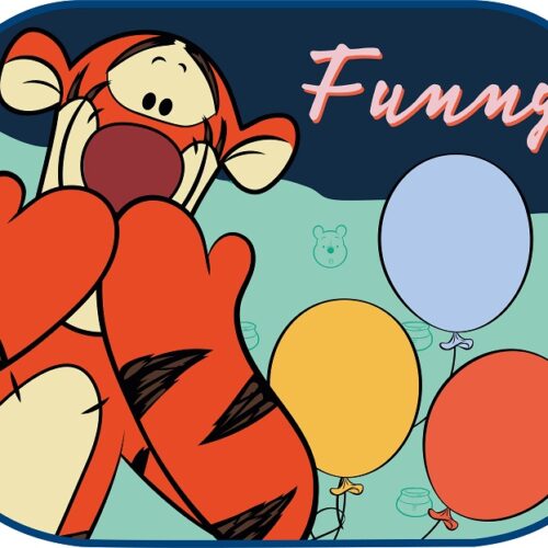 Amio ΗΛΙΟΠΡΟΣΤΑΣΙΕΣ ΠΛΑΙΝΕΣ WINNIE THE POOH ΜΕ ΒΕΝΤΟΥΖΑ 44x35cm AMIO – 2 Τεμ.
