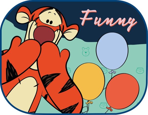 Amio ΗΛΙΟΠΡΟΣΤΑΣΙΕΣ ΠΛΑΙΝΕΣ WINNIE THE POOH ΜΕ ΒΕΝΤΟΥΖΑ 44x35cm AMIO - 2 Τεμ.