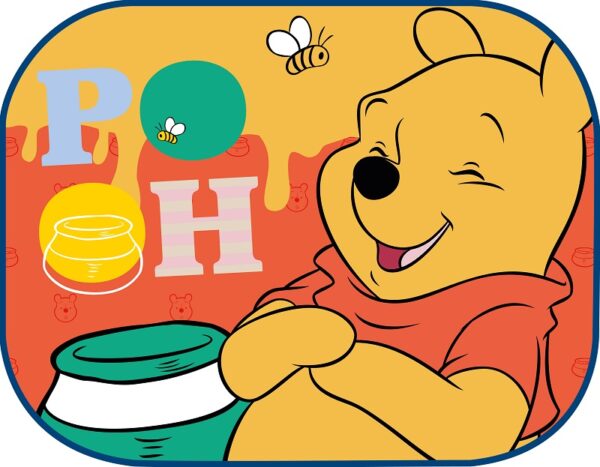 Amio ΗΛΙΟΠΡΟΣΤΑΣΙΕΣ ΠΛΑΙΝΕΣ WINNIE THE POOH ΜΕ ΒΕΝΤΟΥΖΑ 44x35cm AMIO - 2 Τεμ. - Image 2