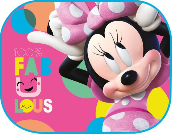 Amio ΗΛΙΟΠΡΟΣΤΑΣΙΕΣ ΠΛΑΙΝΕΣ MINNIE ΜΕ ΒΕΝΤΟΥΖΑ 44x35cm AMIO - 2 Τεμ.