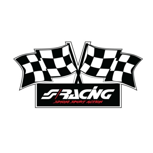 Simoni Racing ΑΥΤΟΚΟΛΛΗΤΟ ”FLAG” 100x50mm  ​SIMONI RACING – 1 TEM.
