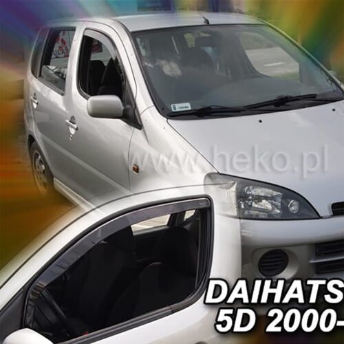 Heko ΑΝΕΜΟΘΡΑΥΣΤΕΣ ΓΙΑ DAIHATSU YRV 5D 2000-2005 ΖΕΥΓΑΡΙ ΑΠΟ ΕΥΚΑΜΠΤΟ ΦΙΜΕ ΠΛΑΣΤΙΚΟ HEKO – 2 ΤΕΜ.