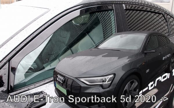 Heko ΑΝΕΜΟΘΡΑΥΣΤΕΣ ΓΙΑ AUDI E-TRON SPORTBACK 5D 2020+  ΣΕΤ ΑΥΤΟΚΙΝΗΤΟΥ ΑΠΟ ΕΥΚΑΜΠΤΟ ΦΙΜΕ ΠΛΑΣΤΙΚΟ HEKO - 4 ΤΕΜ.