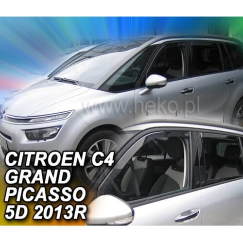 Heko ΑΝΕΜΟΘΡΑΥΣΤΕΣ ΓΙΑ CITROEN C4 GRAND PICASSO SPACE TOURER MK2 5D 2013+ ΣΕΤ ΑΥΤΟΚΙΝΗΤΟΥ ΑΠΟ ΕΥΚΑΜΠΤΟ ΦΙΜΕ ΠΛΑΣΤΙΚΟ HEKO – 4 ΤΕΜ.