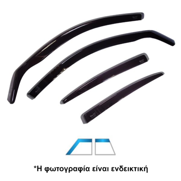 Heko ΑΝΕΜΟΘΡΑΥΣΤΕΣ ΓΙΑ CHEVROLET TACUMA 5D 2001+ ΣΕΤ ΑΥΤΟΚΙΝΗΤΟΥ ΑΠΟ ΕΥΚΑΜΠΤΟ ΦΙΜΕ ΠΛΑΣΤΙΚΟ HEKO - 4 ΤΕΜ. - Image 2