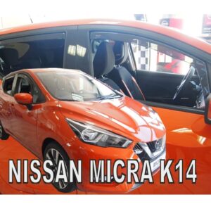 Heko ΑΝΕΜΟΘΡΑΥΣΤΕΣ ΓΙΑ NISSAN MICRA K14 5D 2017+ ΣΕΤ ΑΥΤΟΚΙΝΗΤΟΥ ΑΠΟ ΕΥΚΑΜΠΤΟ ΦΙΜΕ ΠΛΑΣΤΙΚΟ HEKO - 4 ΤΕΜ.