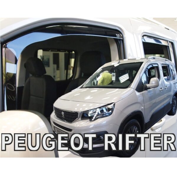 Heko ΑΝΕΜΟΘΡΑΥΣΤΕΣ ΓΙΑ CITROEN BERLINGO III/PEUGEOT RIFTER/OPEL COMBO E 4D/5D LOV 2018+ ΣΕΤ ΑΥΤΟΚΙΝΗΤΟΥ ΑΠΟ ΕΥΚΑΜΠΤΟ ΦΙΜΕ ΠΛΑΣΤΙΚΟ HEKO - 4 ΤΕΜ. - Image 3