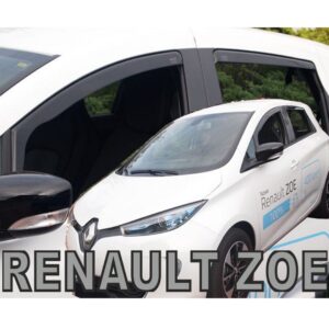 Heko ΑΝΕΜΟΘΡΑΥΣΤΕΣ ΓΙΑ RENAULT ZOE 5D 2012+ ΣΕΤ ΑΥΤΟΚΙΝΗΤΟΥ ΑΠΟ ΕΥΚΑΜΠΤΟ ΦΙΜΕ ΠΛΑΣΤΙΚΟ HEKO - 4 ΤΕΜ.