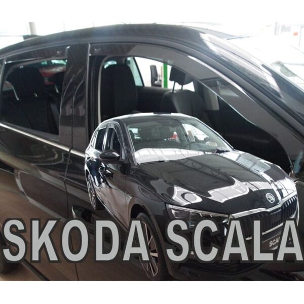 Heko ΑΝΕΜΟΘΡΑΥΣΤΕΣ ΓΙΑ SKODA SCALA 5D 2019+ ΣΕΤ ΑΥΤΟΚΙΝΗΤΟΥ ΑΠΟ ΕΥΚΑΜΠΤΟ ΦΙΜΕ ΠΛΑΣΤΙΚΟ HEKO - 4 ΤΕΜ.