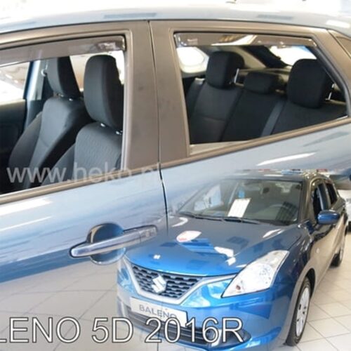 Heko ΑΝΕΜΟΘΡΑΥΣΤΕΣ ΓΙΑ SUZUKI BALENO 5D 2016+ ΣΕΤ ΑΥΤΟΚΙΝΗΤΟΥ ΑΠΟ ΕΥΚΑΜΠΤΟ ΦΙΜΕ ΠΛΑΣΤΙΚΟ HEKO – 4 ΤΕΜ.