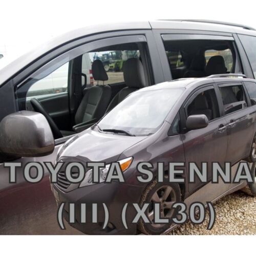 Heko ΑΝΕΜΟΘΡΑΥΣΤΕΣ ΓΙΑ TOYOTA SIENNA III XL30 5D 2010+ ΣΕΤ ΑΥΤΟΚΙΝΗΤΟΥ ΑΠΟ ΕΥΚΑΜΠΤΟ ΦΙΜΕ ΠΛΑΣΤΙΚΟ HEKO – 4 ΤΕΜ.