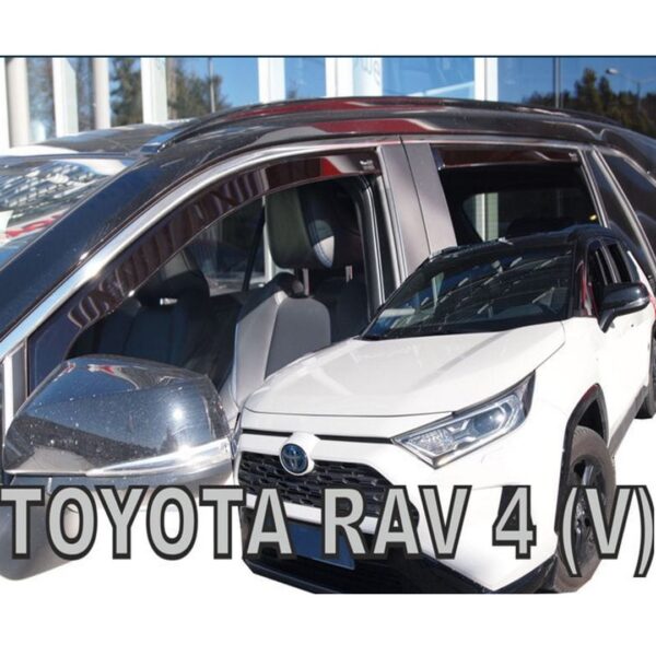Heko ΑΝΕΜΟΘΡΑΥΣΤΕΣ ΓΙΑ TOYOTA RAV4 V 5D 2019+ /  SUZUKI ACROSS 5D 2020+ ΣΕΤ ΑΥΤΟΚΙΝΗΤΟΥ ΑΠΟ ΕΥΚΑΜΠΤΟ ΦΙΜΕ ΠΛΑΣΤΙΚΟ HEKO - 4 ΤΕΜ.