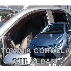 Heko ΑΝΕΜΟΘΡΑΥΣΤΕΣ ΓΙΑ TOYOTA COROLLA XII 4D SEDAN 2018+ ΣΕΤ ΑΥΤΟΚΙΝΗΤΟΥ ΑΠΟ ΕΥΚΑΜΠΤΟ ΦΙΜΕ ΠΛΑΣΤΙΚΟ HEKO - 4 ΤΕΜ.