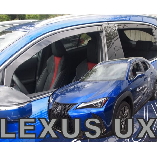 Heko ΑΝΕΜΟΘΡΑΥΣΤΕΣ ΓΙΑ LEXUS UX 5D 2019+ ΣΕΤ ΑΥΤΟΚΙΝΗΤΟΥ ΑΠΟ ΕΥΚΑΜΠΤΟ ΦΙΜΕ ΠΛΑΣΤΙΚΟ HEKO - 4 ΤΕΜ.