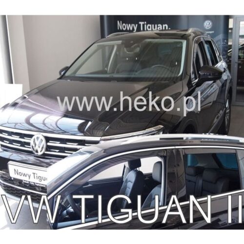 Heko ΑΝΕΜΟΘΡΑΥΣΤΕΣ ΓΙΑ VW TIGUAN II 5D 2015+ ΣΕΤ ΑΥΤΟΚΙΝΗΤΟΥ ΑΠΟ ΕΥΚΑΜΠΤΟ ΦΙΜΕ ΠΛΑΣΤΙΚΟ HEKO – 4 ΤΕΜ.