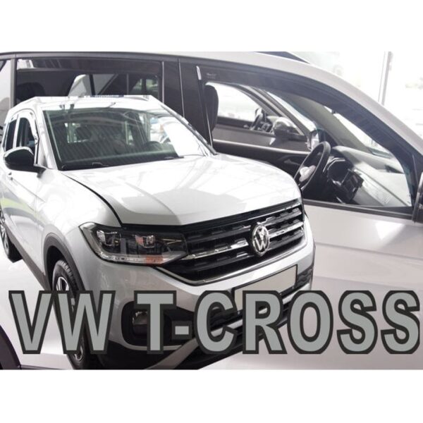 Heko ΑΝΕΜΟΘΡΑΥΣΤΕΣ ΓΙΑ VW T-CROSS 5D 2019+ ΣΕΤ ΑΥΤΟΚΙΝΗΤΟΥ ΑΠΟ ΕΥΚΑΜΠΤΟ ΦΙΜΕ ΠΛΑΣΤΙΚΟ HEKO - 4 ΤΕΜ.