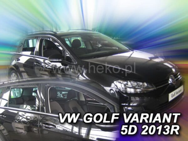 Heko ΑΝΕΜΟΘΡΑΥΣΤΕΣ ΓΙΑ VW GOLF 7 VARIANT 5D 2013R->(+OT) ΣΕΤ ΑΥΤΟΚΙΝΗΤΟΥ ΑΠΟ ΕΥΚΑΜΠΤΟ ΦΙΜΕ ΠΛΑΣΤΙΚΟ HEKO - 4 ΤΕΜ.