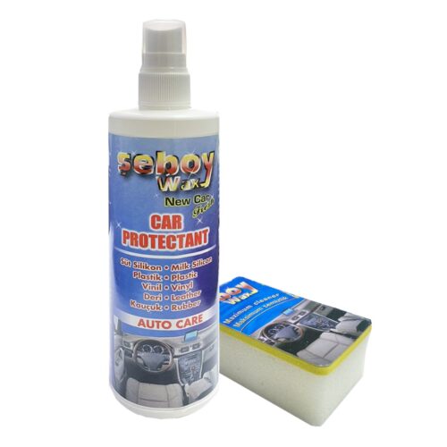 Γυαλιστικό Γαλάκτωμα Σπρέι Seboy Wax για Ταμπλό και Επιφάνειες από Πλαστικό, Βινύλ, Δέρμα, Λάστιχο με Σφουγγάρι Εφαρμογής 300 ml – 1 τεμ.