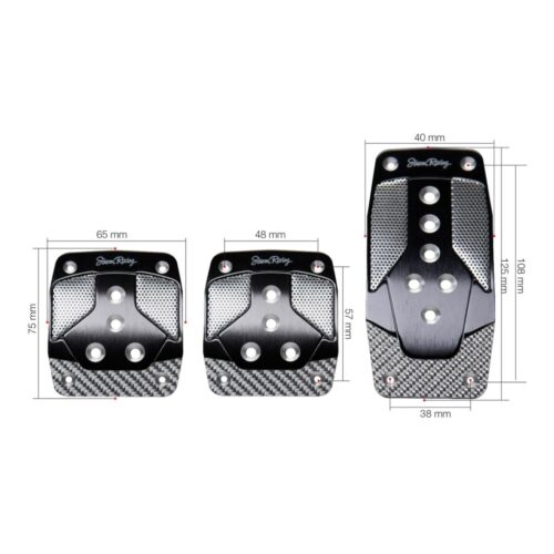 Simoni Racing ΠΕΝΤΑΛ CARBON SHADE ΑΛΟΥΜΙΝΙΟ/ΜΑΥΡΟ/CARBON ΣΕΤ 3ΤΕΜ.