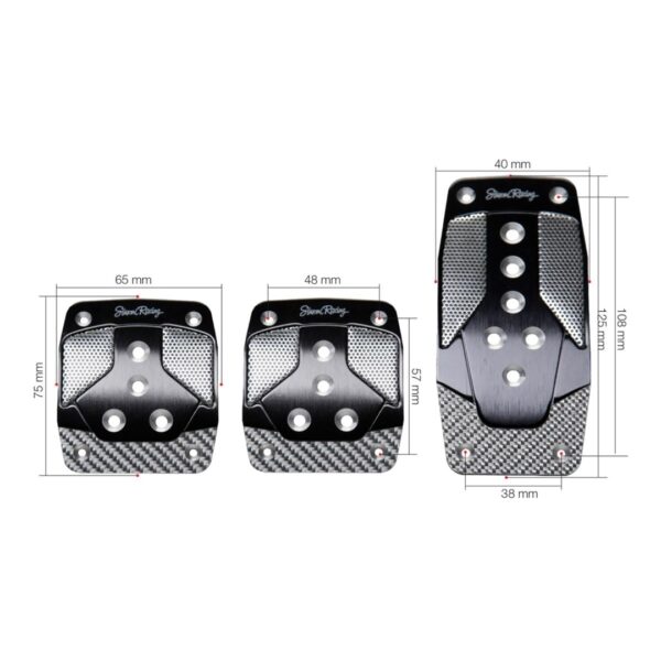 Simoni Racing ΠΕΝΤΑΛ CARBON SHADE ΑΛΟΥΜΙΝΙΟ/ΜΑΥΡΟ/CARBON ΣΕΤ 3ΤΕΜ.