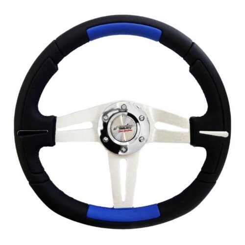 Simoni Racing ΤΙΜΟΝΙ APOGEE – ΜΑΥΡΟ/ΜΠΛΕ ΛΕΙΟ ΔΕΡΜΑ 350mm