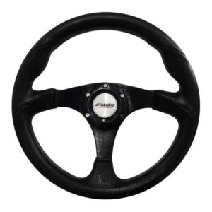 Simoni Racing ΤΙΜΟΝΙ BARCHETTA EVO - ΜΑΥΡΟ ΟΙΚΟΛΟΓΙΚΟ ΔΕΡΜΑ 320mm