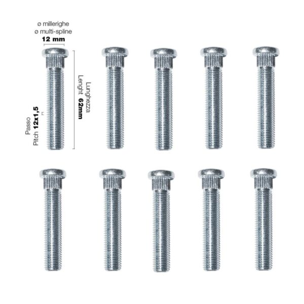 Simoni Racing ΜΠΟΥΖΟΝΙΑ 12x1.5 62mm 10ΤΕΜ.