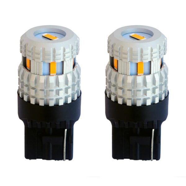 Simoni Racing W21W T20 10-30V 21w 1500lm 1.800K CAN-BUS - ΔΙΠΛΗ ΠΟΛΙΚΟΤΗΤΑ ΠΟΡΤΟΚΑΛΙ LED CSP1860 2ΤΕΜ.