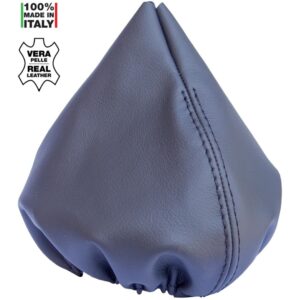 Simoni Racing FIAT 500 ΦΟΥΣΚΑ ΤΑΧΥΤΗΤΩΝ ΜΑΡΚΕ ΔΕΡΜΑΤΙΝΗ ΜΑΥΡΗ 100% MADE IN ITALY