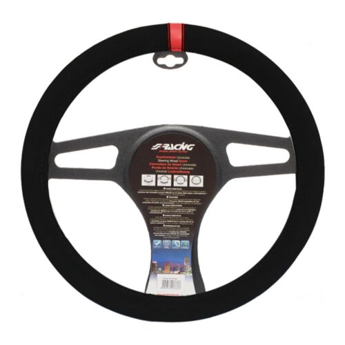 Simoni Racing ΚΑΛΥΜΜΑ ΤΙΜΟΝΙΟΥ CARRERA LOOK RED ΜΑΥΡΟ ΜΕ ΚΟΚΚΙΝΗ ΡΙΓΑ 37-39cm