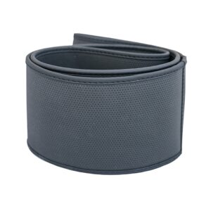 Simoni Racing ΚΑΛΥΜΜΑ ΤΙΜΟΝΙΟΥ SOFT SKIN ΜΑΥΡΟ ΟΙΚΟΛΟΓΙΚΟ ΔΕΡΜΑ ΜΕ ΦΑΡΔΟΣ 8,5cm 37-39cm