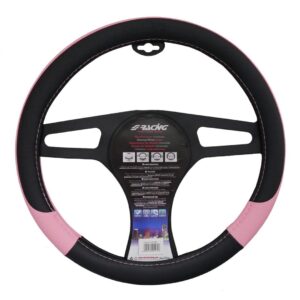 Simoni Racing ΚΑΛΥΜΜΑ ΤΙΜΟΝΙΟΥ PINK LADY ΜΑΥΡΟ/ΡΟΖ ΟΙΚΟΛΟΓΙΚΟ ΔΕΡΜΑ 37-39cm