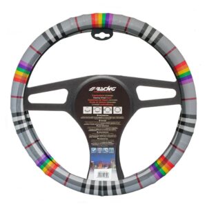 Simoni Racing ΚΑΛΥΜΜΑ ΤΙΜΟΝΙΟΥ FANCY ΠΟΛΥΧΡΩΜΟ ΟΙΚΟΛΟΓΙΚΟ ΔΕΡΜΑ 37-39cm