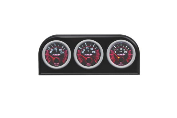 Simoni Racing ΒΑΣΗ/ΘΗΚΗ 3 ΟΡΓΑΝΩΝ 52mm ΓΙΑ ΤΗΝ ΘΕΣΗ RADIO-CD 1DIN ΜΗΚΟΥΣ 189mm ΣΕ ΜΑΥΡΟ ΧΡΩΜΑ SIMONI RACING  - 1 τεμ. - Image 2