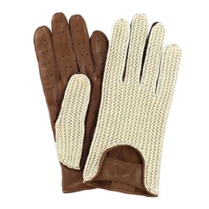Simoni Racing ΓΑΝΤΙΑ ΟΔΗΓΟΥ ΔΕΡΜΑΤΙΝΑ/ΠΛΕΚΤΑ ΚΑΦΕ (L) VINTAGE GLOVES