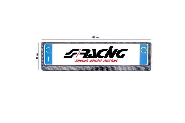 Simoni Racing ΠΛΑΙΣΙΟ ΠΙΝΑΚΙΔΑΣ CARBON LOOK 53 x 14 cm - 1 ΤΕΜ - Image 3