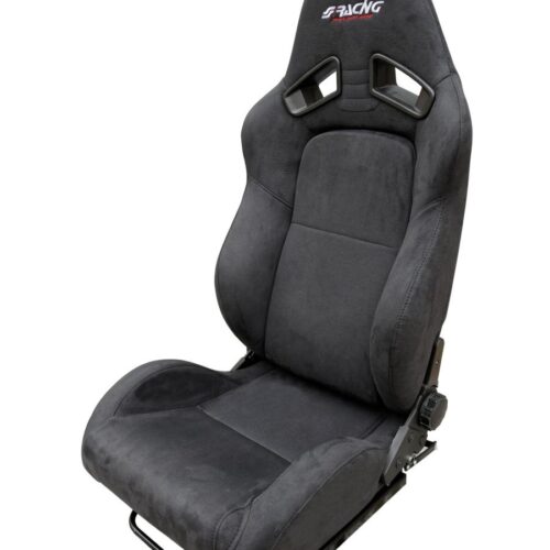 Simoni Racing ΚΑΘΙΣΜΑ CHARLES ΑΝΑΚΛΙΝΟΜΕΝΟ ΜΑΥΡΟ ΒΕΛΟΥΔΟ (ΜΕ ΣΙΔΗΡΟΔΡΟΜΟ)