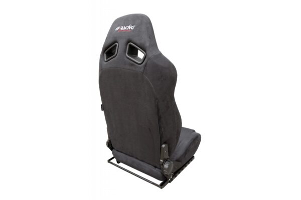 Simoni Racing ΚΑΘΙΣΜΑ CHARLES ΑΝΑΚΛΙΝΟΜΕΝΟ ΜΑΥΡΟ ΒΕΛΟΥΔΟ (ΜΕ ΣΙΔΗΡΟΔΡΟΜΟ) - Image 2