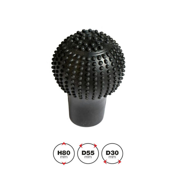 Simoni Racing ΚΑΛΥΜΜΑ ΓΙΑ ΠΟΜΟΛΟ ΤΑΧΥΤΗΤΩΝ GEAR KNOB COVER ΜΑΥΡΟ ΣΙΛΙΚΟΝΗΣ 80x55x30mm SIMONI RACING - 1 Τεμ. - Image 2
