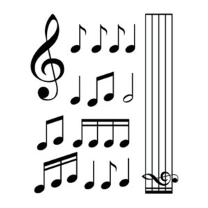 Simoni Racing ΑΥΤΟΚΟΛΛΗΤΑ ΝΟΤΕΣ MUSIC (ΦΥΛΛΟ 12 Χ 10 cm) - 15 ΤΕΜ.
