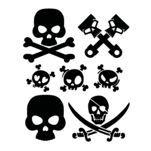 Simoni Racing ΑΥΤΟΚΟΛΛΗΤΑ ΝΕΚΡΟΚΕΦΑΛΕΣ SKULLS (ΦΥΛΛΟ 12 Χ 10 cm) – 7 ΤΕΜ.