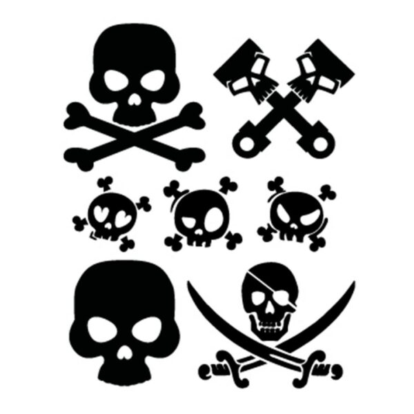 Simoni Racing ΑΥΤΟΚΟΛΛΗΤΑ ΝΕΚΡΟΚΕΦΑΛΕΣ SKULLS (ΦΥΛΛΟ 12 Χ 10 cm) - 7 ΤΕΜ.