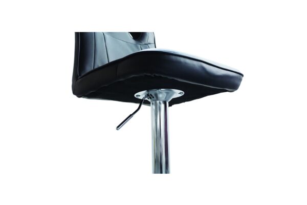 Simoni Racing ΚΑΡΕΚΛΑ ΠΑΓΚΟΥ BLACK OFFICE STOOL ΜΑΥΡΗ ΟΙΚΟΛΟΓΙΚΟ ΔΕΡΜΑ 360ΜΟΙΡΩΝ & ΡΥΘΜΙΖΟΜΕΝΟ ΥΨΟΣ 98-118cm SIMONI RACING - 1 TEM. - Image 3