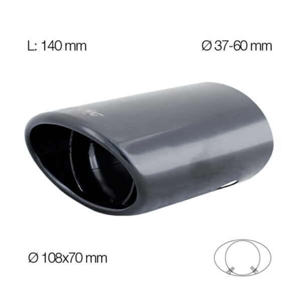 Simoni Racing ΜΠΟΥΚΑ TRX10N ΜΑΥΡΗ 140mm ΔΙΑΜΕΤΡΟΥ 37-60mm
