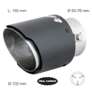 Simoni Racing ΑΚΡΟ ΕΞΑΤΜΙΣΗΣ REAL CARBON 50-76mm ΣΤΡΟΓΓΥΛΟ