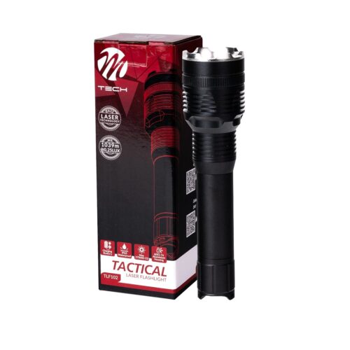 M-Tech ΦΑΚΟΣ ΧΕΙΡΟΣ 1x10W 240lm IP65 171mm Φ42mm 3300mAh Li-ion TACTICAL LASER FLASHLIGHT M-TECH – 1 Τεμ.