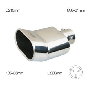 Simoni Racing ΑΚΡΟ/ΜΠΟΥΚΑ ΕΞΑΤΜΙΣΗΣ ΧΡΩΜΙΟΥ 35-61mm (ΜΗΚΟΣ 210mm - ΔΙΑΜΕΤΡΟΣ ΕΞΩΤΕΡΙΚΗ 135x85mm) SIMONI RACING - 1 TEM