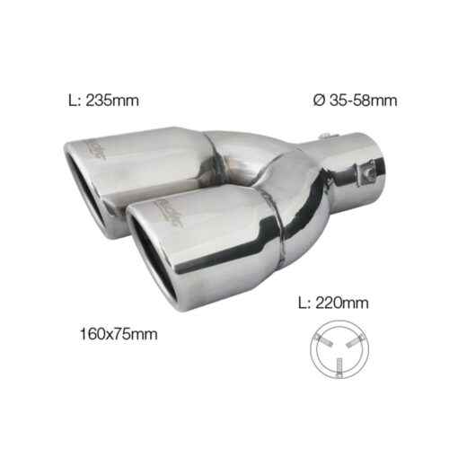 Simoni Racing ΜΠΟΥΚΑ ΔΙΠΛΗ ΧΡΩΜΙΟΥ TRX/18R 165x77mm 220mm 35>58mm